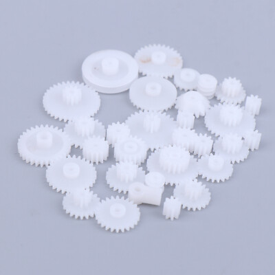 #ad 64 Kinds Plastic Shaft Single Double Layer Crown Worm Gears Cog Wheels M0. dx $3.48