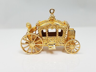 #ad Large 14k 3D Moveable Carriage Charm Pendant 7878 $897.00