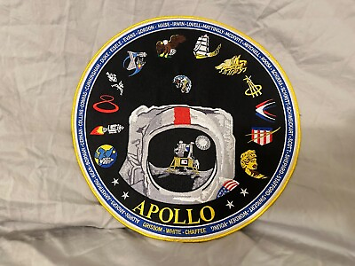 #ad NASA Apollo Missions HUGE Embroidered Patch 12quot; across $99.00