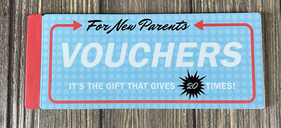 #ad For New Parents Vouchers Its The Gift That Keeps Giving Booklet Coupon Novelty $7.79