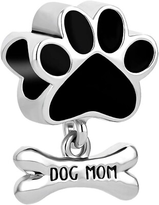 #ad Pandora Charms Bracelet Dog Mom Charm Authentic 925 Silver Charm Pet Animal C... $7.99