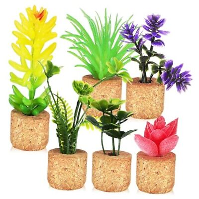 #ad Cute Plant Magnets: 6Pcs Mini Succulent Artificial Plant Refrigerator Magnets $18.68