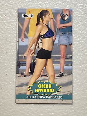 #ad Alexandra Daddario Clear Havanas rare MH ##x27;d 3 3 Tobacco card no. 19 $5.00