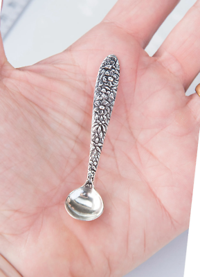 #ad SOLID 925 Sterling silver Mini Spoon Small spoon for baby Sugar amp; Salt Spoon $32.85