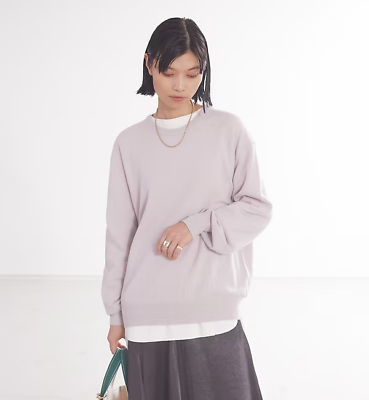 #ad NEW Maria Mcmanus classic crew Sweater in Lilac size M #S6230 $399.99