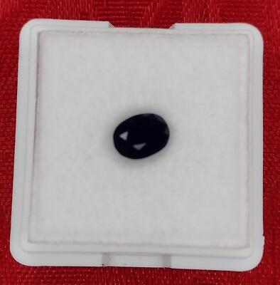 #ad 1.11 Ct Dark Blue Oval Sapphire GIA Cert $181.80