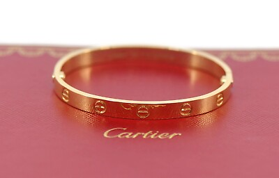 #ad Cartier 18K Yellow Gold Love Bracelet Size 17 $6500.00
