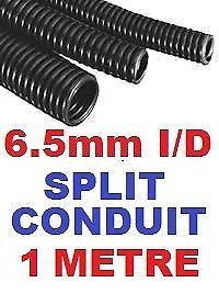 #ad 6.5MM SPLIT CONVOLUTED CONDUIT SLEEVE TUBE CABLE WIRE HARNESS 1 METRE 1M. GBP 3.36