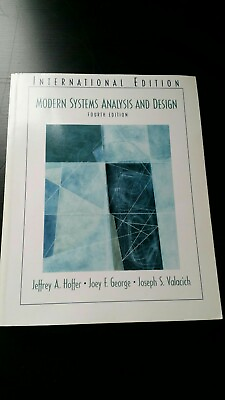 #ad Modern Systems Analysis And Design Textbook Hoffer George Valacich 4th edition AU $33.00
