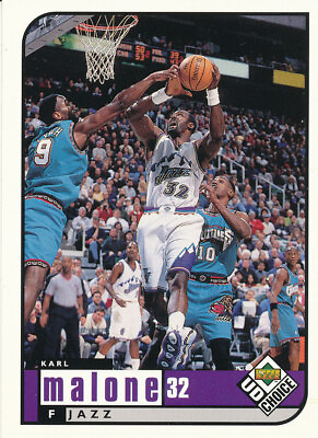 #ad Karl Malone 1998 99 Upper Deck UD Choice #143 Utah Jazz $1.62