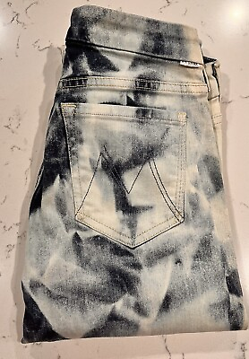 #ad Mother Looker Ankle Fray Bleach Dye Jeans Size 27 $39.90