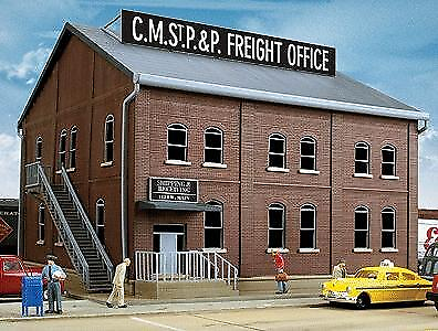 #ad Walthers Cornerstone 933 2953 HO Scale Brick Freight Office Kit $33.99