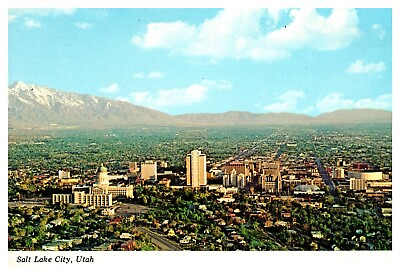 #ad Salt Lake City Utah State Capitol LDS Church Temple Salt Palace Chrome Postcard $3.20