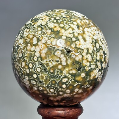 #ad 258g Rare Natural Ocean Jasper Sphere Quartz Crystal Ball Reiki Stone $169.00