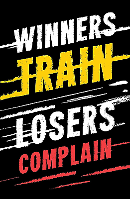 #ad Winners Train Poster Motivational Quote 24 X 36 Inches $39.99