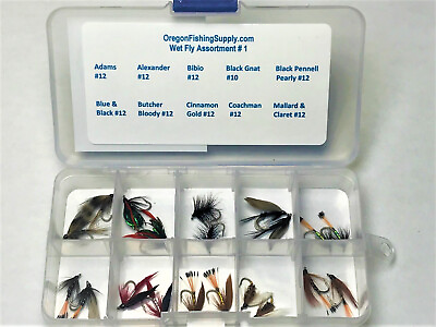 #ad Trout Premium Wet Fly Assortment #1. FREE SHIPPING Twenty Flies total $27.34
