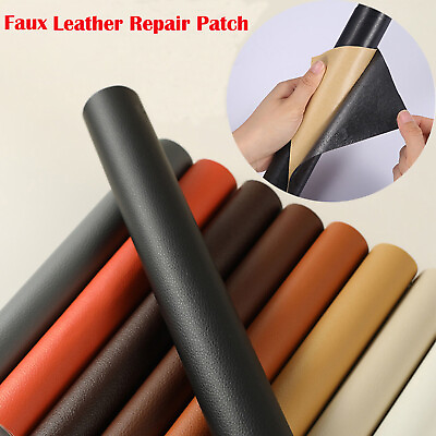 #ad Self Adhesive Vinyl Faux Leather Fabric Repair Patch Kit 54quot; for Car seat Sofas $11.98
