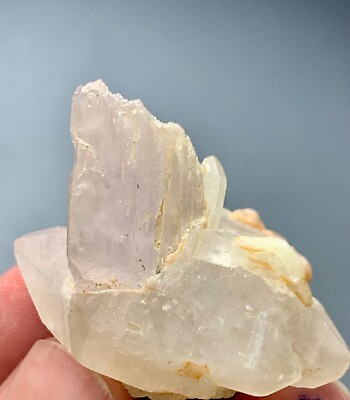 #ad 105Cts Terminated Pink Kunzite crystal with Quartz from Afghanistan $9.99