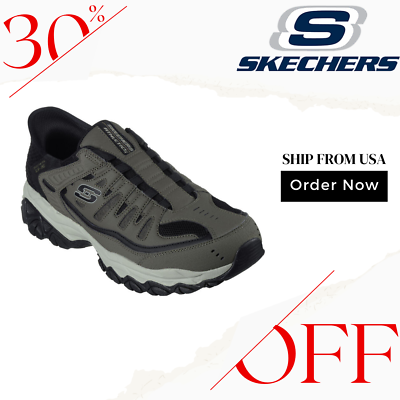 #ad BEST PRICE Skechers Men#x27;s Slip ins After Burn M.Fit Ridgeburn Shoes AUTHENTIC $64.44