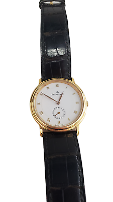 #ad Blancpain Villeret Calendar 4795 18K Yellow Gold Watch on Crocodile Band $5790.00