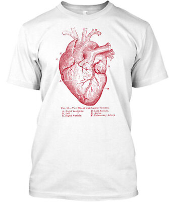 #ad Anatomical Heart Anatomy Illustration The And Large T Shirt $24.79