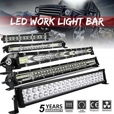 #ad LED Light Bar Flood Spot Combo For Ford Jeep Offroad Driving Truck SUV $7.99
