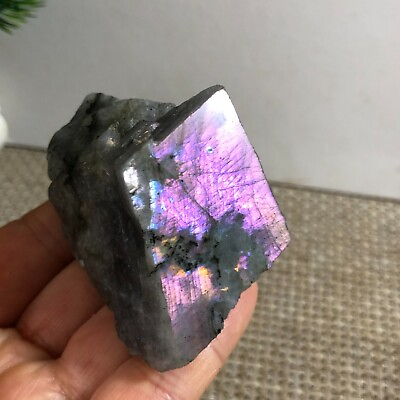 #ad 140g Top Labradorite Crystal Stone Natural Rough Mineral Specimen Healing $22.75