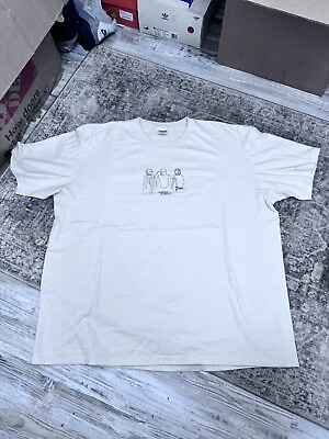 #ad Supreme T Shirt Men#x27;s Size XXL Beige Cream $45.08