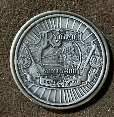 #ad GRAND Ole Opry Ryman Auditorium 1943 1974 Coin Turned Fridge Magnet $3.49