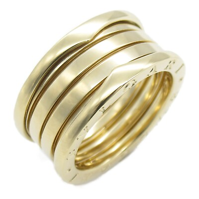 #ad BVLGARI B zero1 Ring 4 band 18KYG Yellow Gold Used US size 7.7 #56 unisex $1547.20