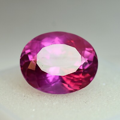 #ad Natural Shiny Pink Flawless Sapphire 11.95 Ct Oval Cut Certified Loose gemstone $14.10