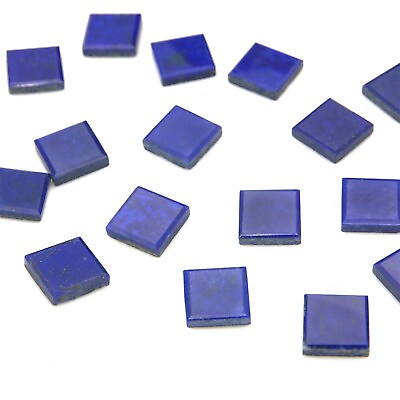#ad Natural Lapis Lazuli Square Step Cut 8mm To 20mm Loose Gemstone $20.30