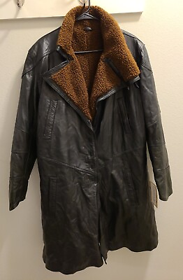 #ad Leather Coat Size L $149.99