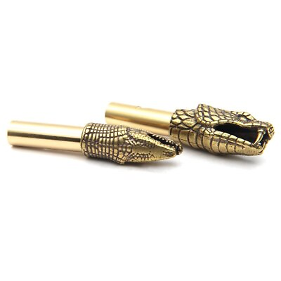 #ad Retro Crocodile Python Brass Whistle Car Keychain Pendant Jewelry Outdoor $16.06