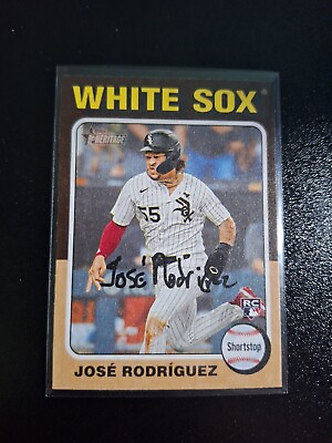 #ad #ad RARE 2024 TOPPS HERITAGE FLIP STOCK SP #254 JOSE RODRIGUEZ RC CHICAGO WHITE SOX $4.99