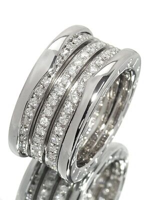 #ad BVLGARI K18WG B zero1 ring 4 band diamond #T013 $4448.06