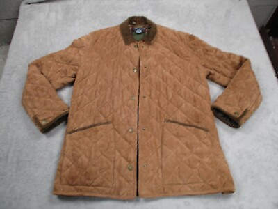 #ad Ralph Lauren Jacket Medium Soft Suede Leather Utility Field Coat $98.88
