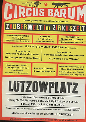 #ad Circus Barum Window Poster Lutzowplatz $30.00