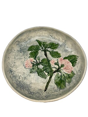 #ad Vintage Ceramic SALT MARSH POTTERY DARTMOUTH Geranium Trinket Dish BOWL $19.00