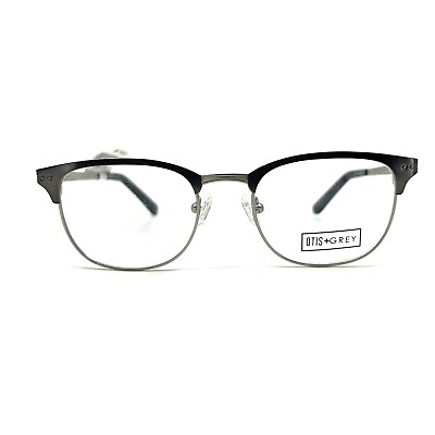 #ad OTIS GREY OG 7002 GUN Black Round Mens Full Rim Eyeglasses Frames 50 19 140 $54.98