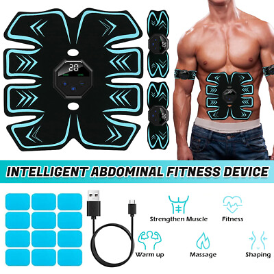 #ad EMS Abdominal ABS Fit Muscle Stimulater Training 20 Gears Fitness Workout Belt $22.99