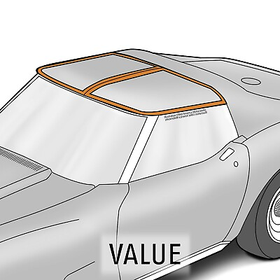 #ad 2pc Weatherstrip Seals for 1970 77 C3 Corvette Coupe T Top RH amp; LH Sides Value $154.95