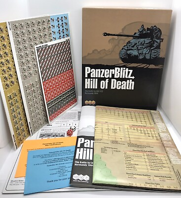 #ad Panzer Blitz : Hill Of Death 2009 • Multi Man Publishing • Unpunched • In Box $135.00