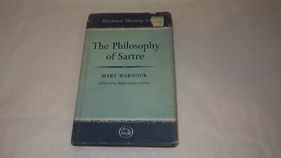 #ad Philosophy of Sartre University Library by Warnock Mary Book $19.99