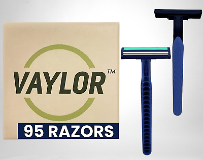 #ad #ad Vaylor Disposable Razors for Men 2 Blade Razors 95 Pack Sensitive Skin Shave $25.25