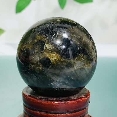 #ad 194g Natural Flash Labradorite Quartz Sphere Crystal Ball Reiki Energy Healing $48.00