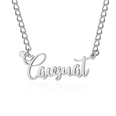 #ad Personalize Name Necklace Initials Choker Pendant Jewelry Gift Women Mother BFF $14.99