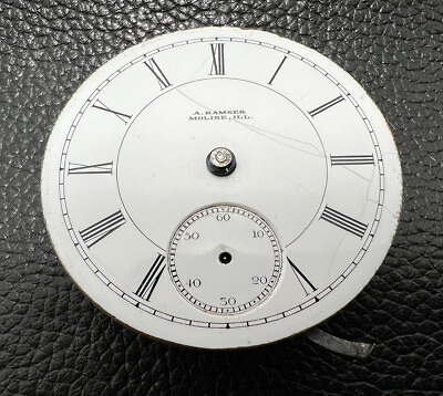 #ad 1891 Illinois 18s 15j Grade 60 Model 2 Pocket Watch Movement Parts or Repair $75.00