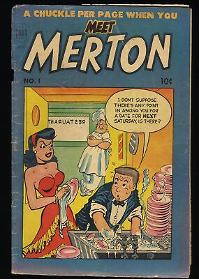 #ad Meet Merton #1 GD 2.5 Jo Ann Sweet Dave Berg Cover Toby 1953 $88.00