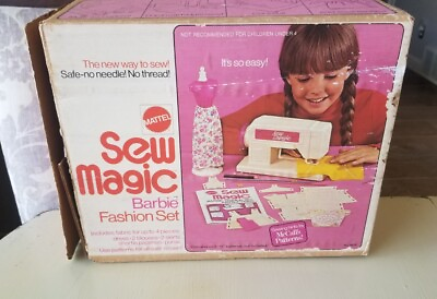 #ad Vintage 1973 Mattel SEW MAGIC Barbie Doll Fashion Set INCOMPLETE MACHINE WORKS $8.00